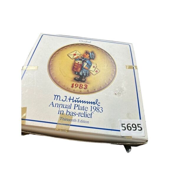 M.J. Hummel Annual Plate 1983 Thirteenth Edition In Bas-Relief With Original Box - Picture 6 of 6